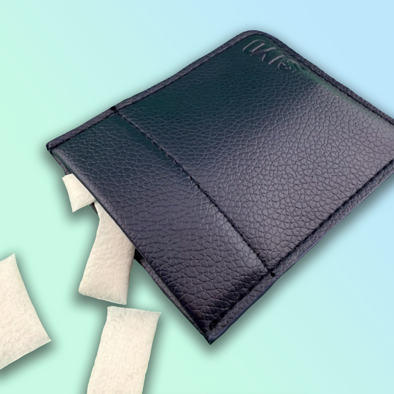 Midnight Blue Pebbled Leather