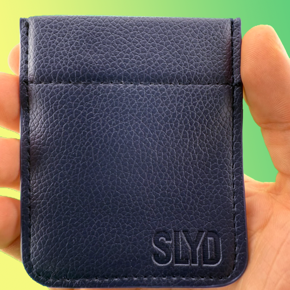 Midnight Blue Pebbled Leather