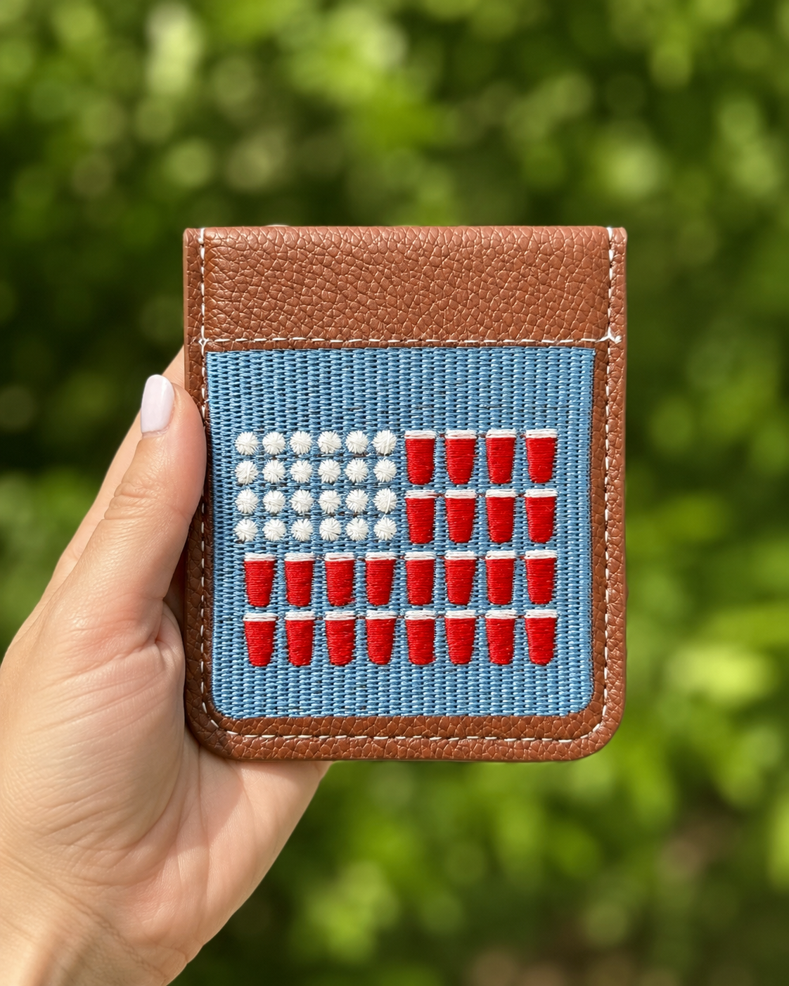 America Beer Pong Needlepoint
