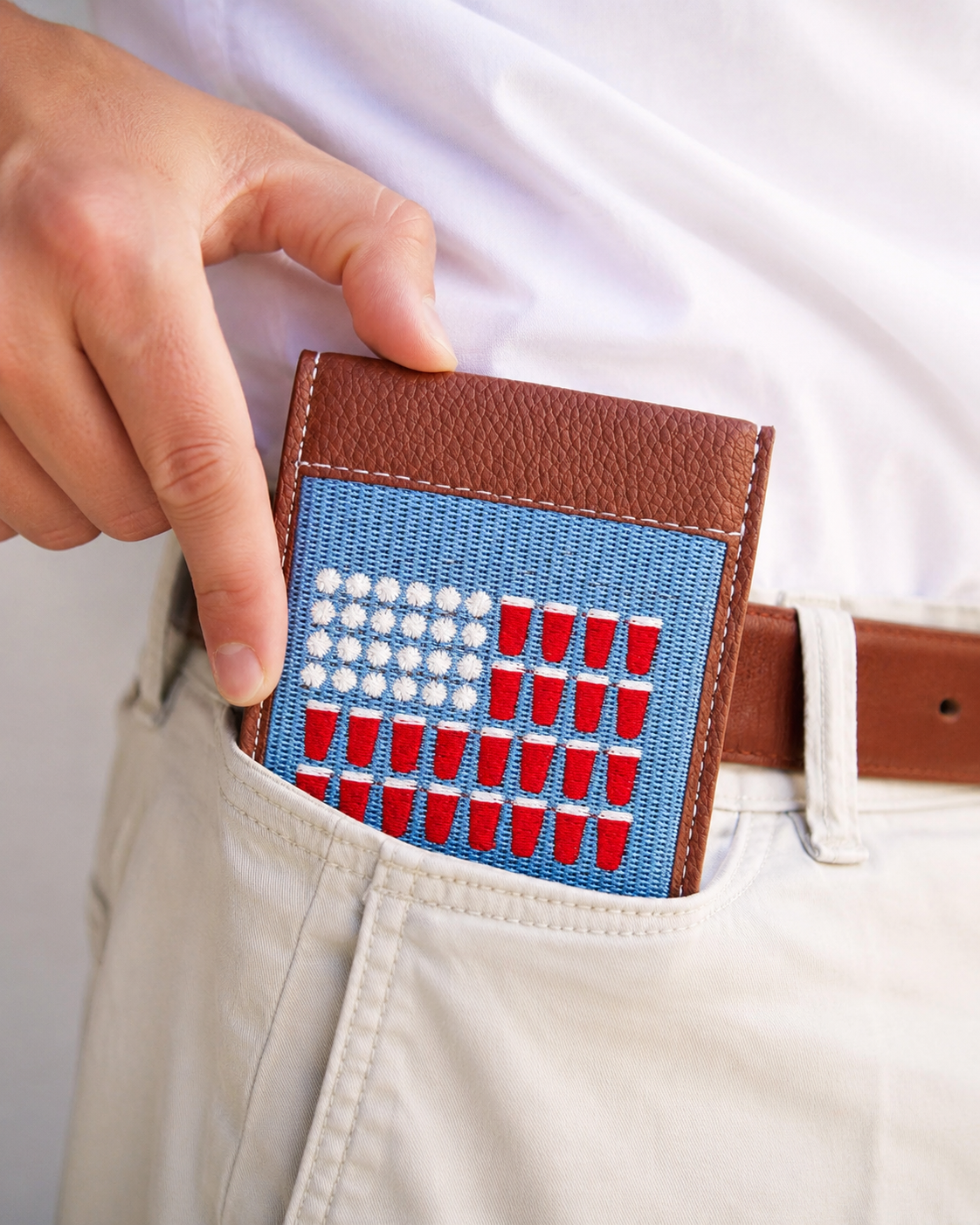 America Beer Pong Needlepoint