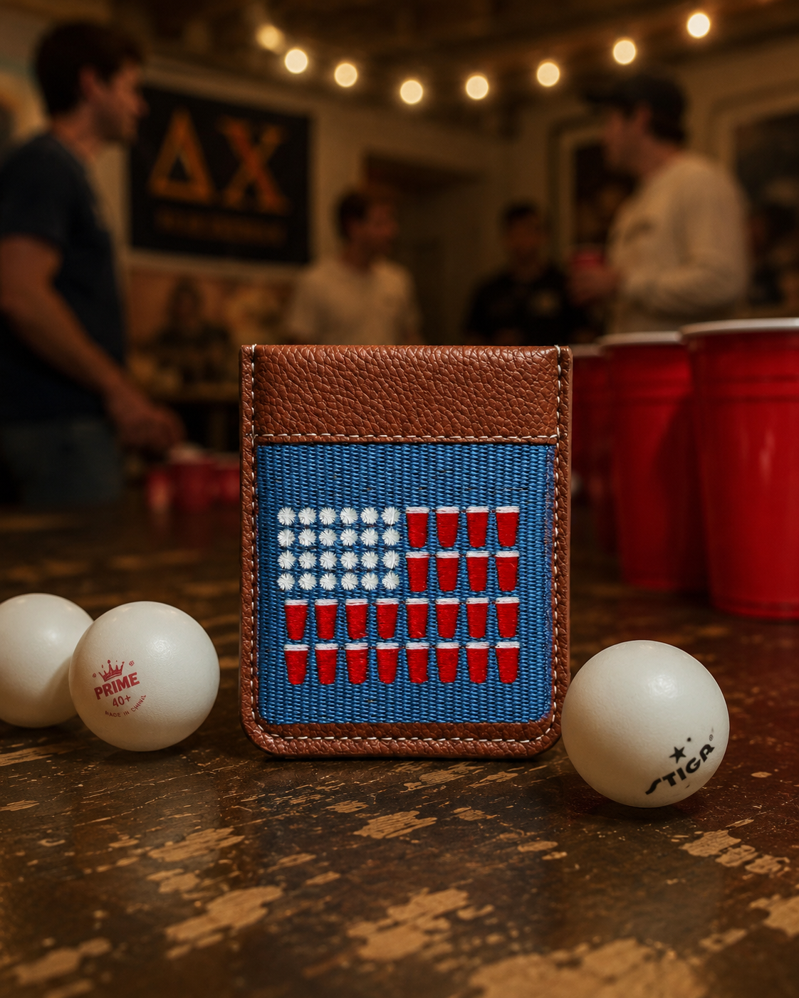 America Beer Pong Needlepoint